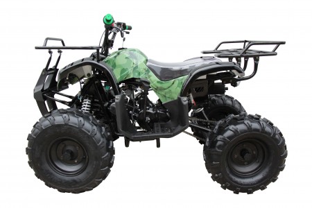 Coolster 125cc 3125XR8 Ultimate Mid Size ATV Camo Green Left Side