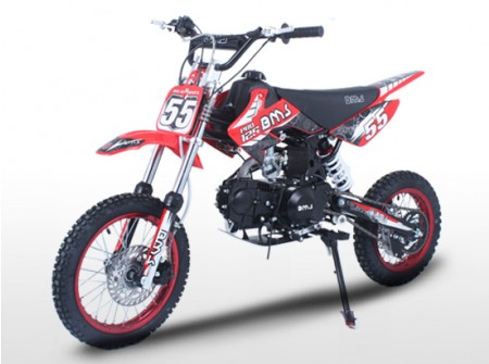 BMS PRO 125 125cc Racing Competition Pit Bike with Knobby Wheels red