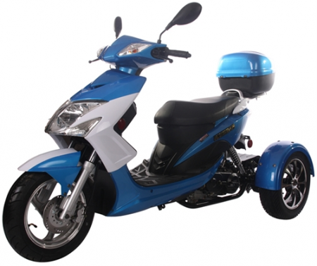Icebear 50cc Elf Trike Blue White