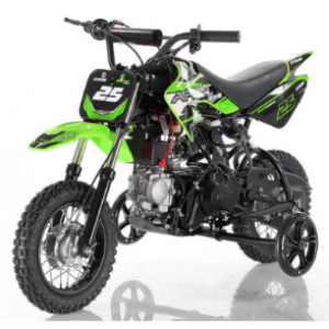 Apollo DB25 70cc Dirt Bike (Free Training Wheels)