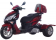Icebear 150cc Hawk Trike Burgundy Black