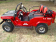 RPS Mini Jeep 125cc Go Kart, 3-Speed with Reverse, Chrome Wheels - Red
