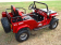 RPS Mini Jeep 125cc Go Kart, 3-Speed with Reverse, Chrome Wheels - Red