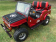 RPS Mini Jeep 125cc Go Kart, 3-Speed with Reverse, Chrome Wheels - Red