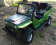 RPS Mini Jeep 125cc Go Kart, 3-Speed with Reverse, Chrome Wheels - Army Green