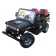 RPS Mini Jeep 125cc Go Kart, 3-Speed with Reverse, Chrome Wheels - Black