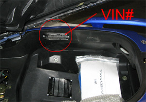 Find VIN# on Mopeds/Scooters